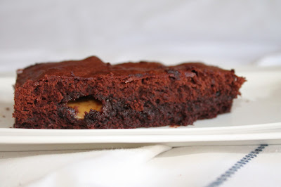 Brownie chocolate_caramelo