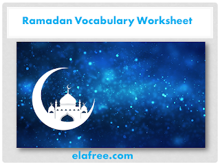 Ramadan Vocabulary Worksheet