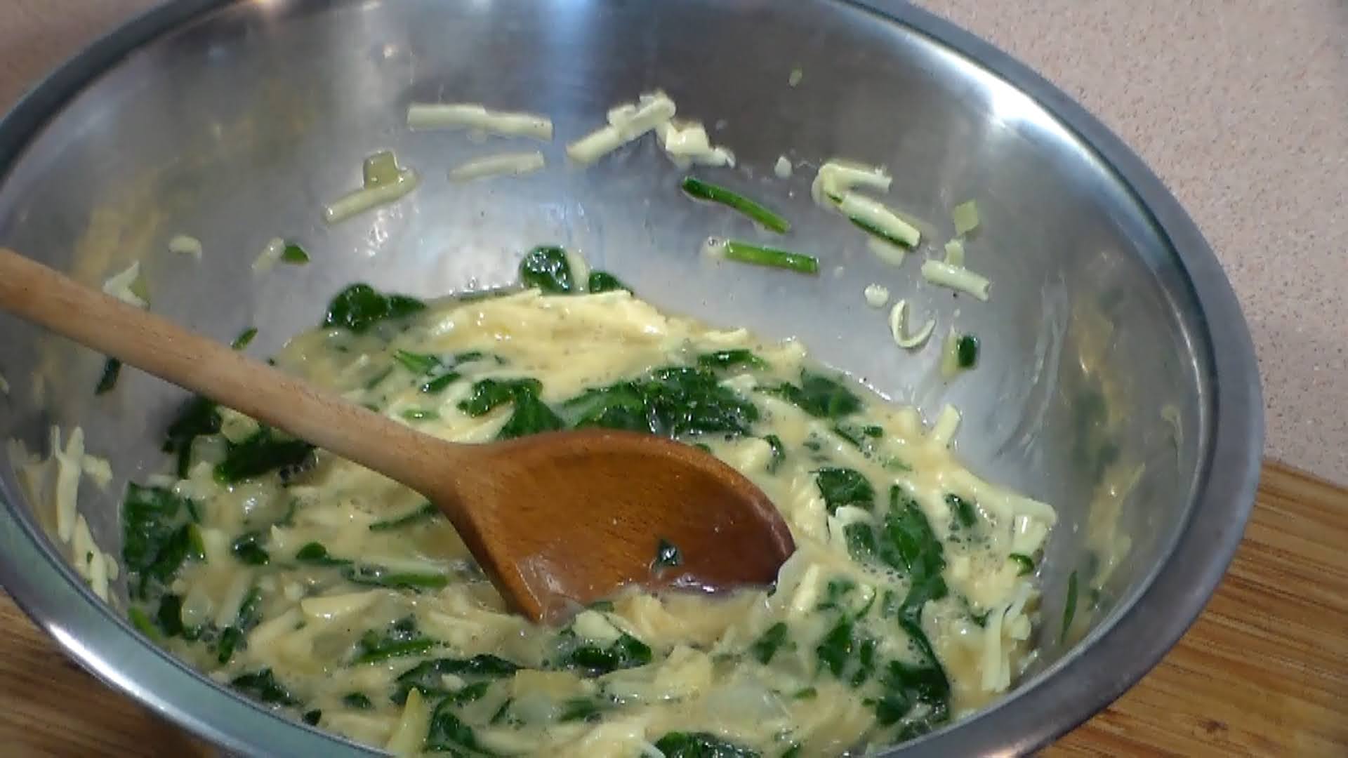 Cookingaround Crustless Spinach Quiche Low Calorie