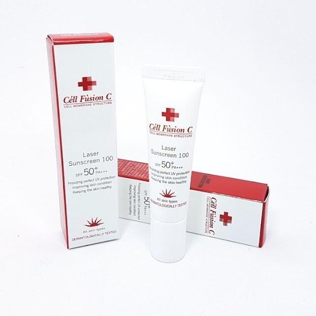 kem chong nang cho da mun gia re cell fusion c laser sunscreen 100
