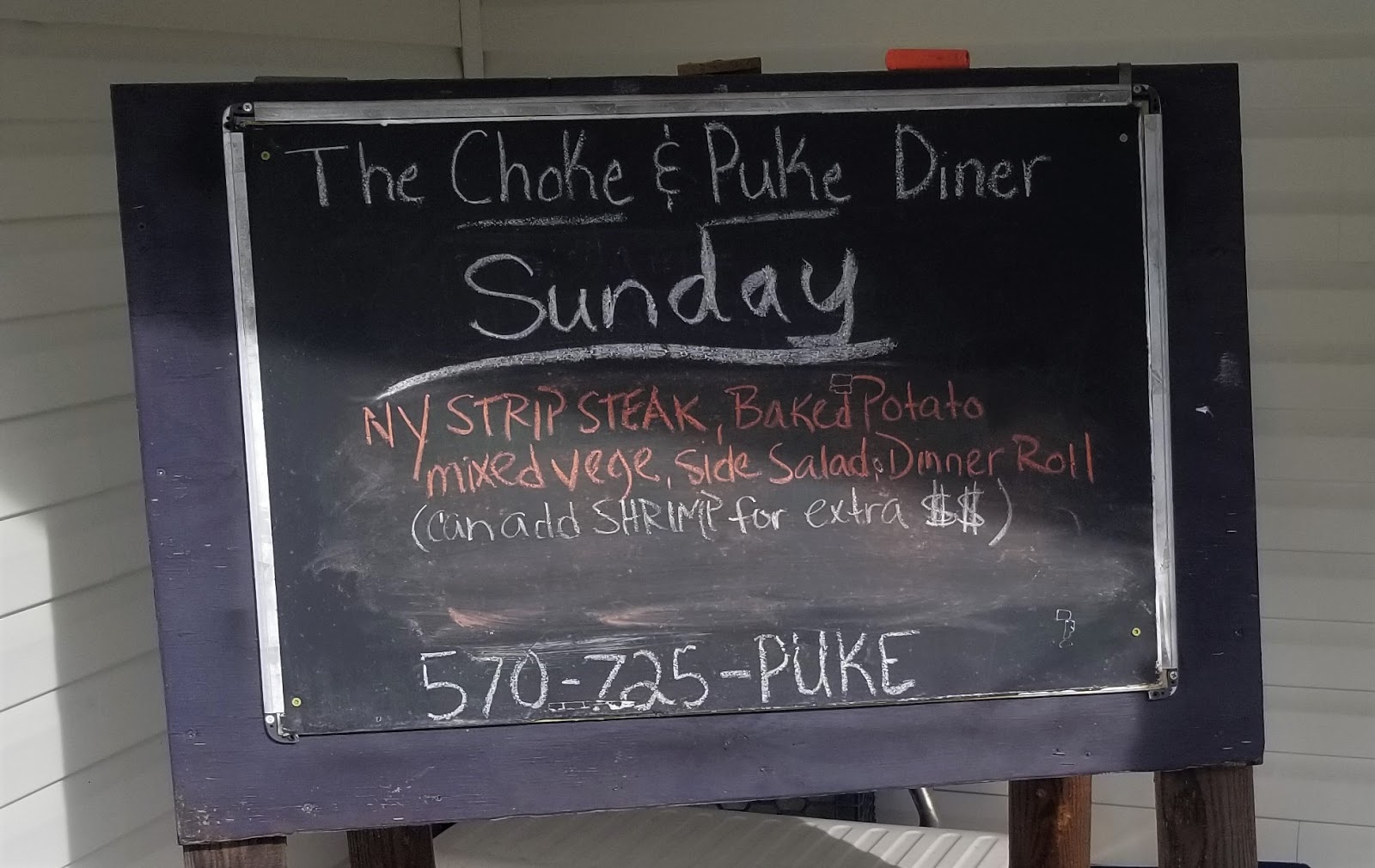 Valley Girl Views There's A Diner In Loganton Named The Choke & Puke