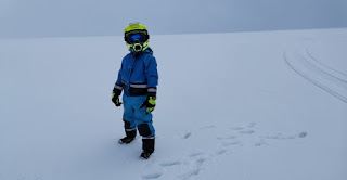 Motos de nieve en el Glaciar Langjökull. Islandia, Iceland.