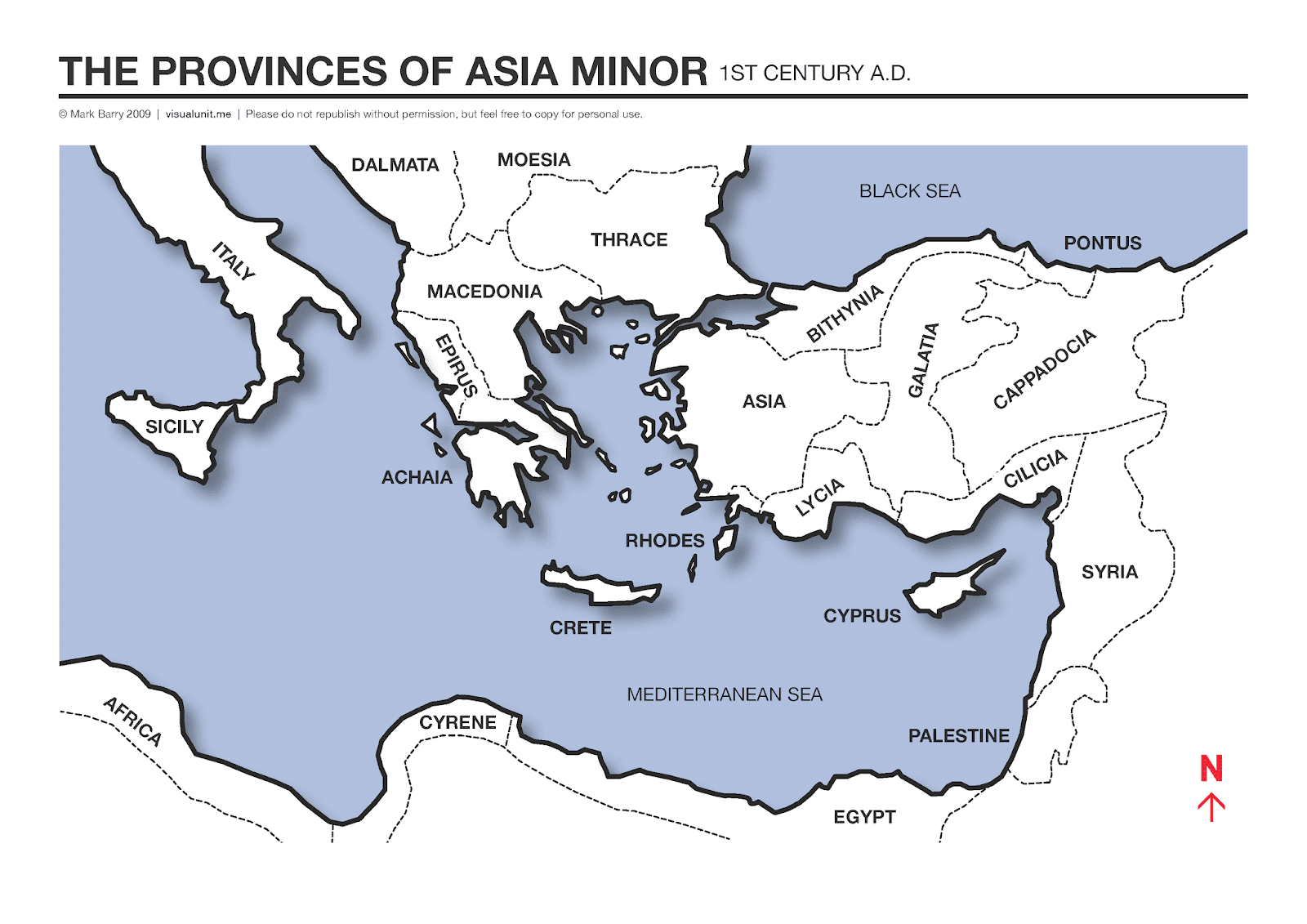 Map Of Asia Minor Countries 
