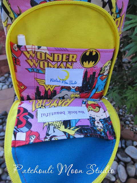 Patchouli Moon Studio~ Wonder Woman & Super Woman H20 to Go Water Bottle Slings