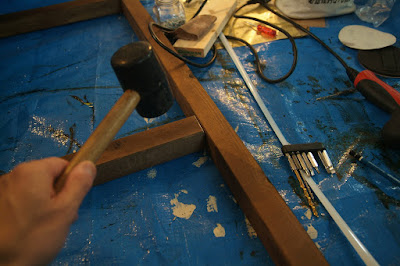 古材風の机をDIY-横板の作成２