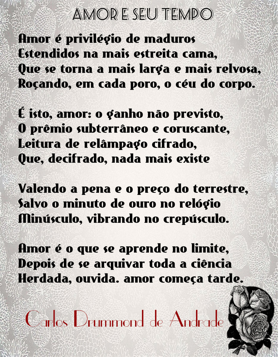 Frase Carlos Drummond De Andrade Amor