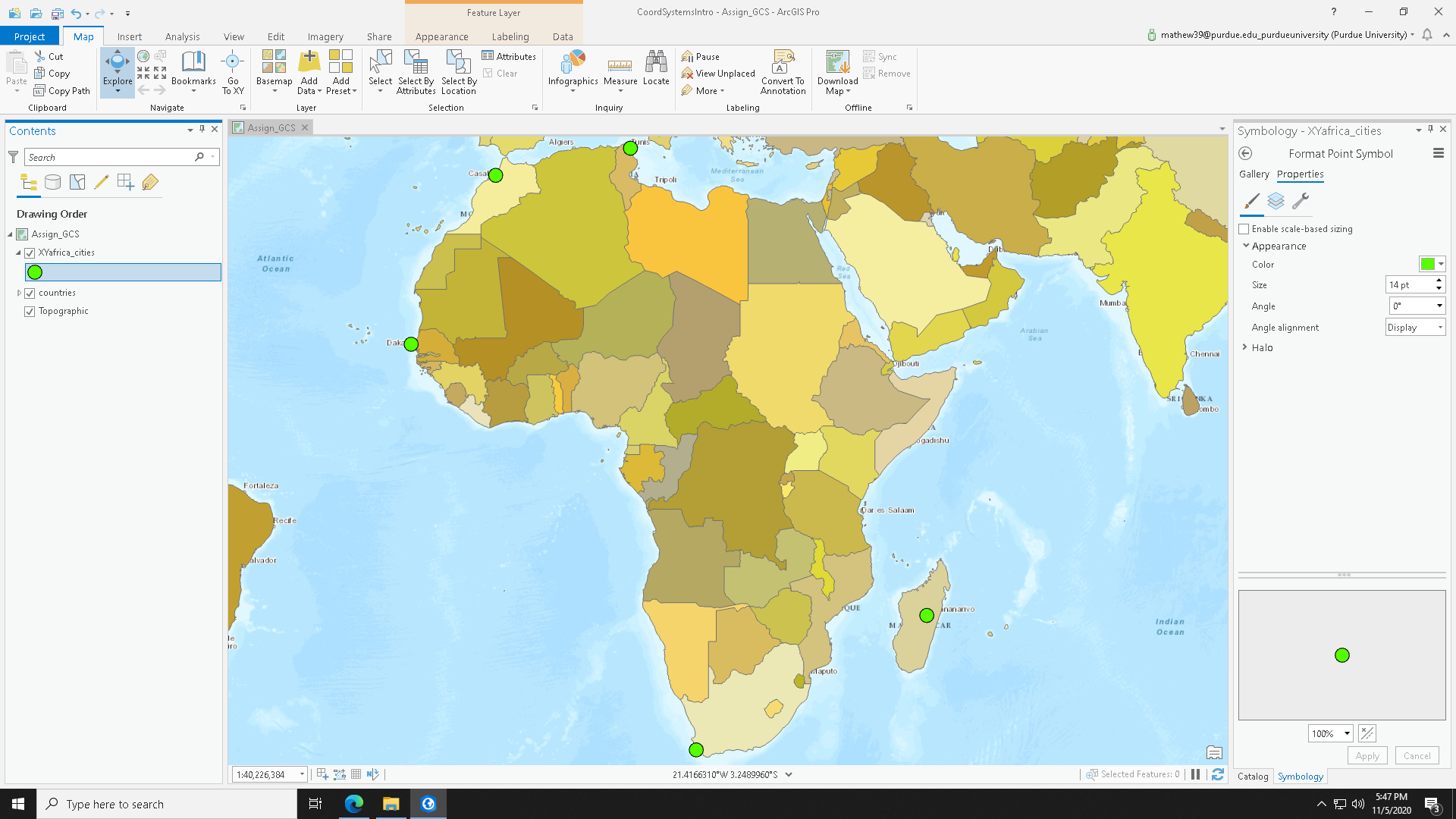 Coordinate Systems and Projections
