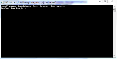program menghitung banyaknya gaji program mengitung upah , dalam bahasa C , C++