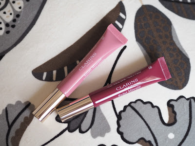 Clarins Instant Light Lip Perfectors - Toffee Shimmer & Plum Shimmer