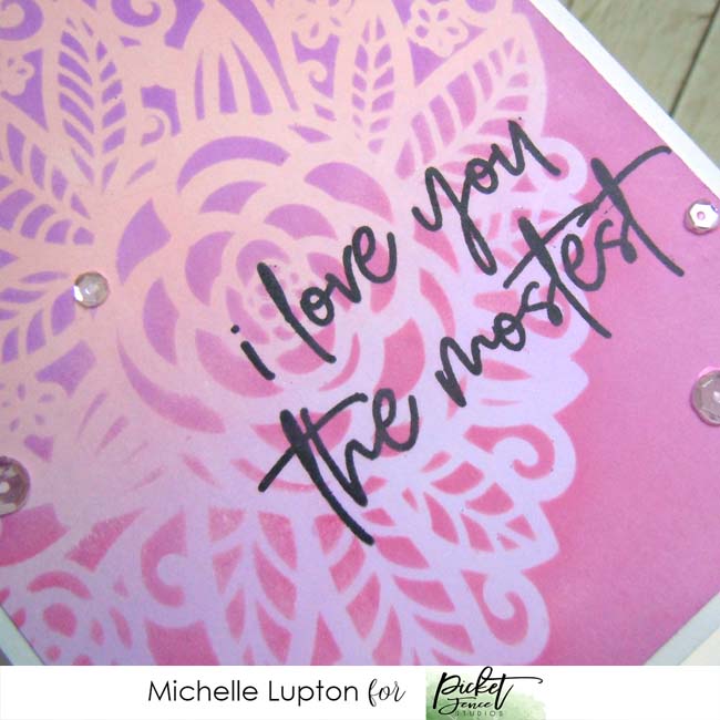 Handmade by Michelle: Valentine's Day card for Picket Fence Studios