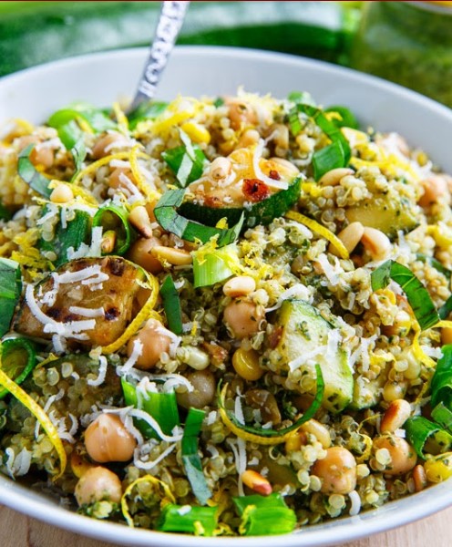 Pesto Zucchini And Corn Quinoa Salad Pesto Zucchini And Corn Quinoa Salad