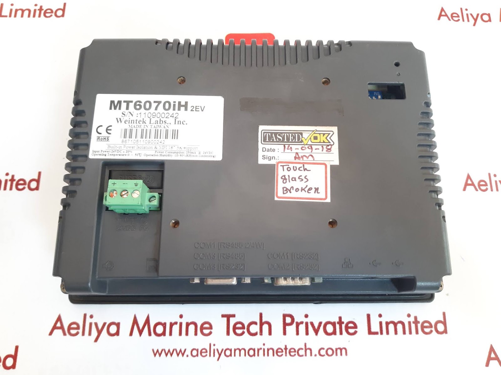 WEINTEK EASYVIEW MT6070IH 2EV TOUCH SCREEN PANEL - Aeliya Marine