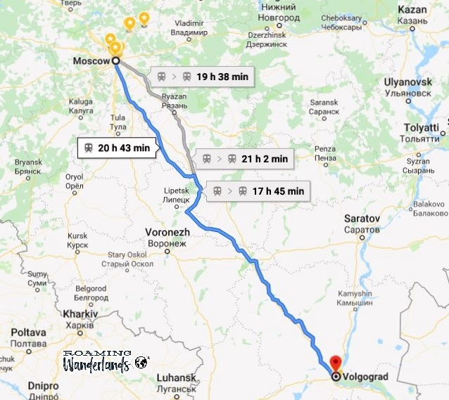 莫斯科到伏爾加格勒火車車程 Train Journey from Moscow to Volgograd