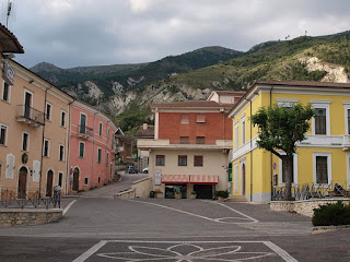 Piazza Municipio is the main square of the  Abruzzo village of Pizzoli