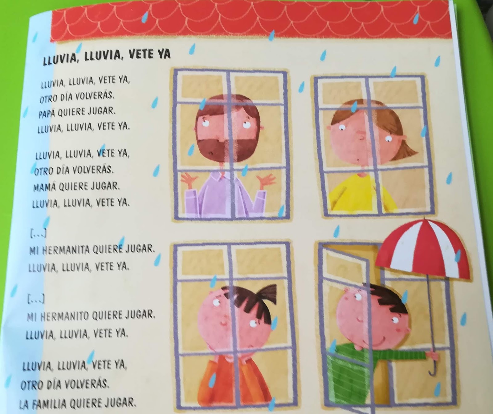 INFANTIL 5 AÑOS: CANCIÓN: "LLUVIA, LLUVIA, VETE YA"