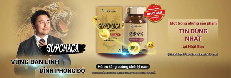 TPCN Viên sâm hỗ trợ tăng cường sinh lý nam SUPOMACA Genki Fami Nhật bản