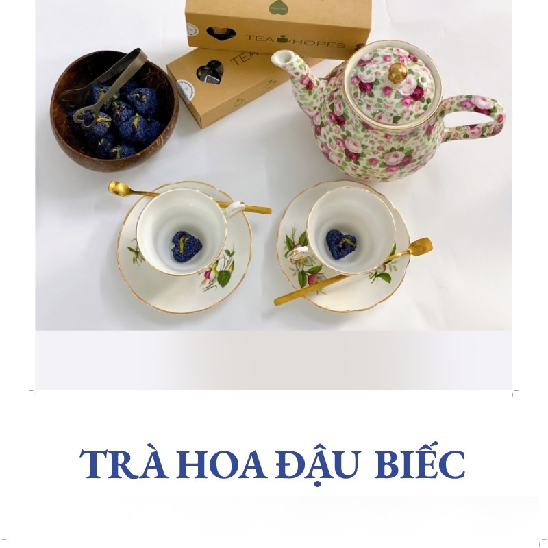 Trà Đình Viên trà hoa đậu biếc 8 viên/14 viên