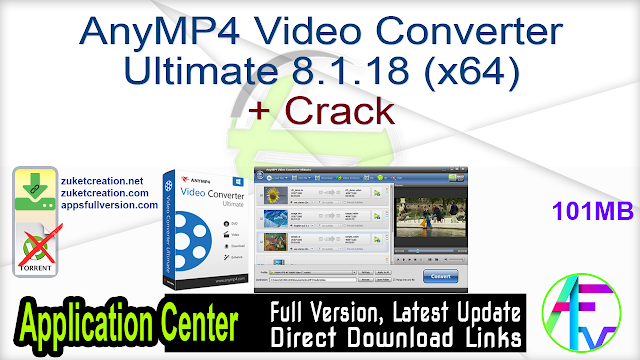 AnyMP4 Video Converter Ultimate 8.1.18 (x64) + Crack
