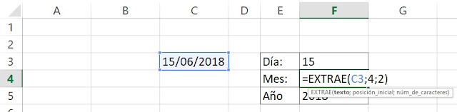 como extraer valores de una celda en excel