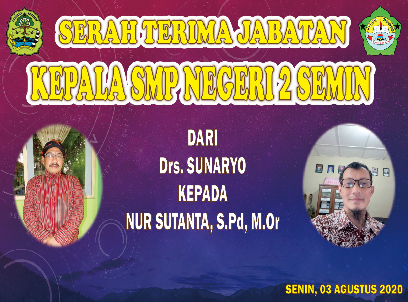 Serah Terima Jabatan Kepala Sekolah ~ SMP NEGERI 2 SEMIN