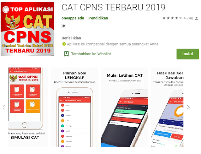 cat cpns 2019