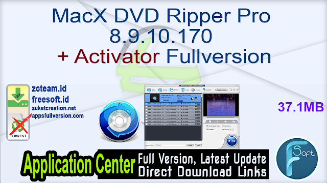 MacX DVD Ripper Pro 8.9.10.170 + Activator Fullversion