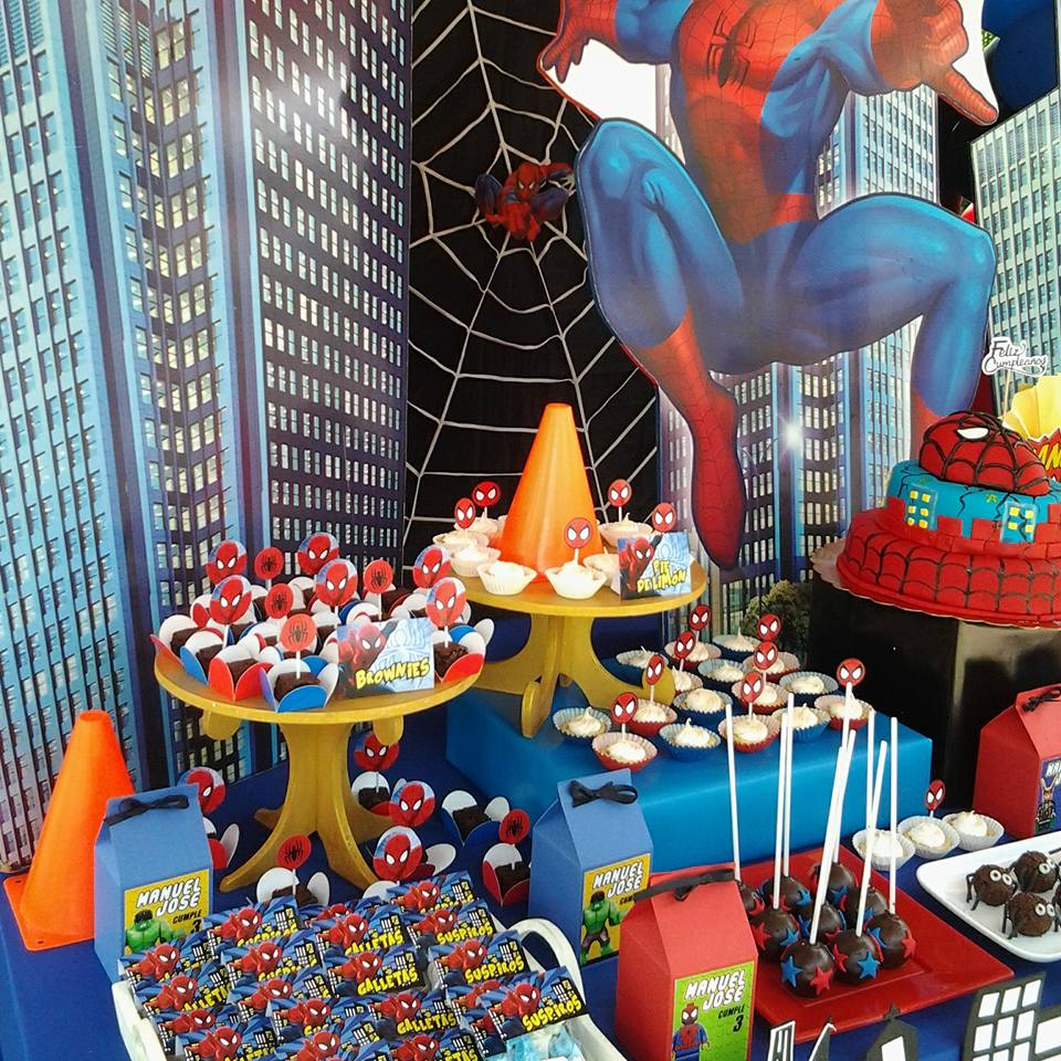 PKELANDIA: Decoración temática de Spiderman: Cumpleaños de Manuel José