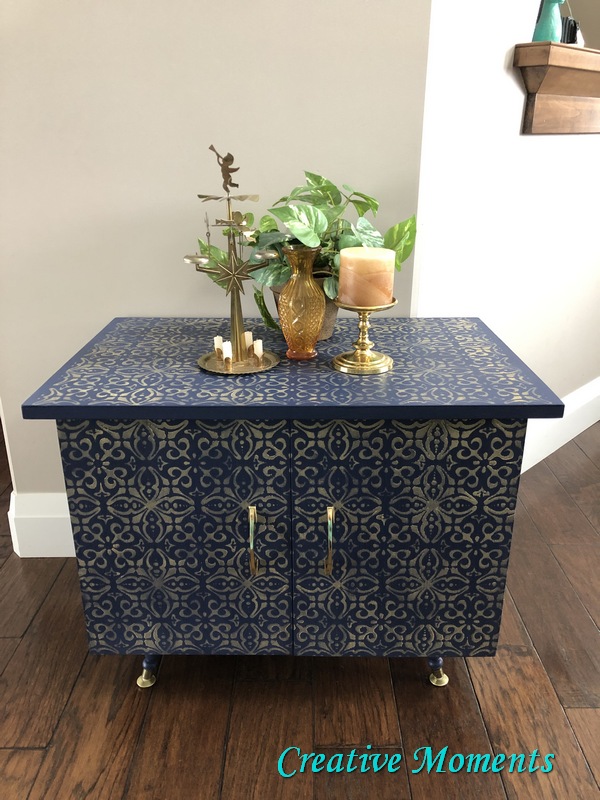 Blue And Gold Mcm Record Cabinet