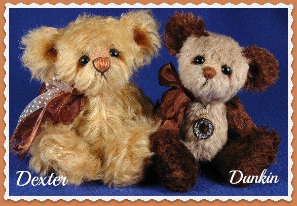 2 New Handmade teddy bears by Laura Lynn