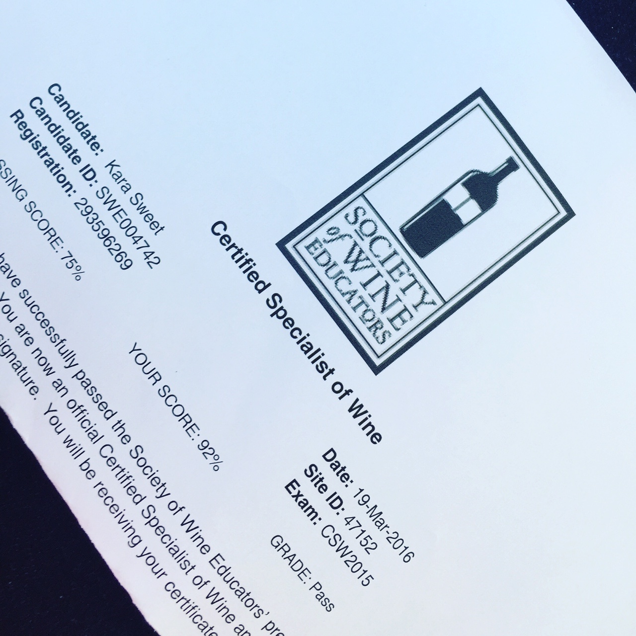 The Sweet Sommelier And the Teacher the Student—Taking the