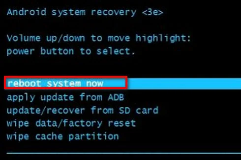 reboot system now