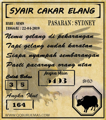 Syair SYDNEY,22-04-2019