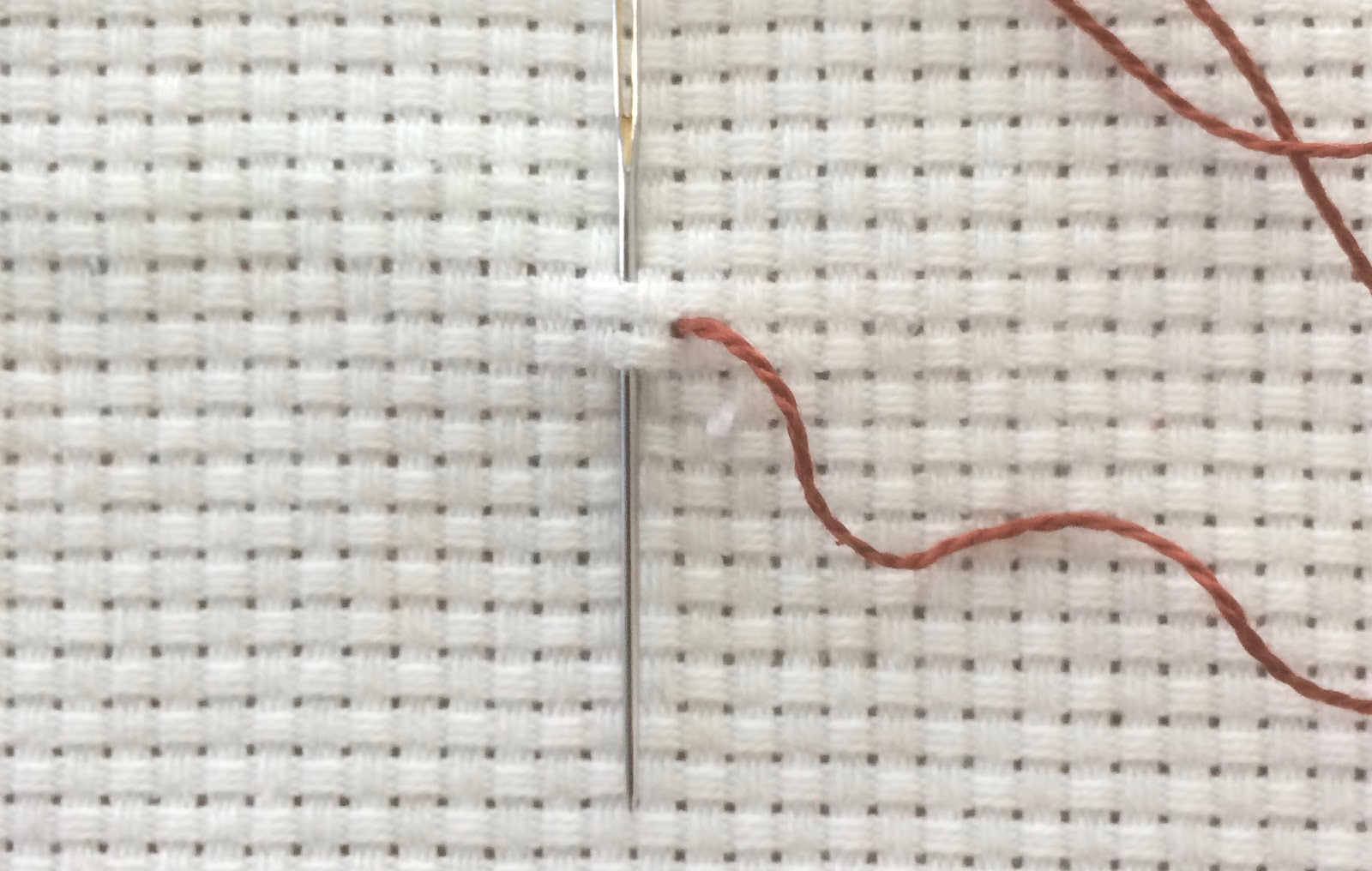 Queenie's Needlework Sunday Stitch School Lesson 62 Pearl Stitch