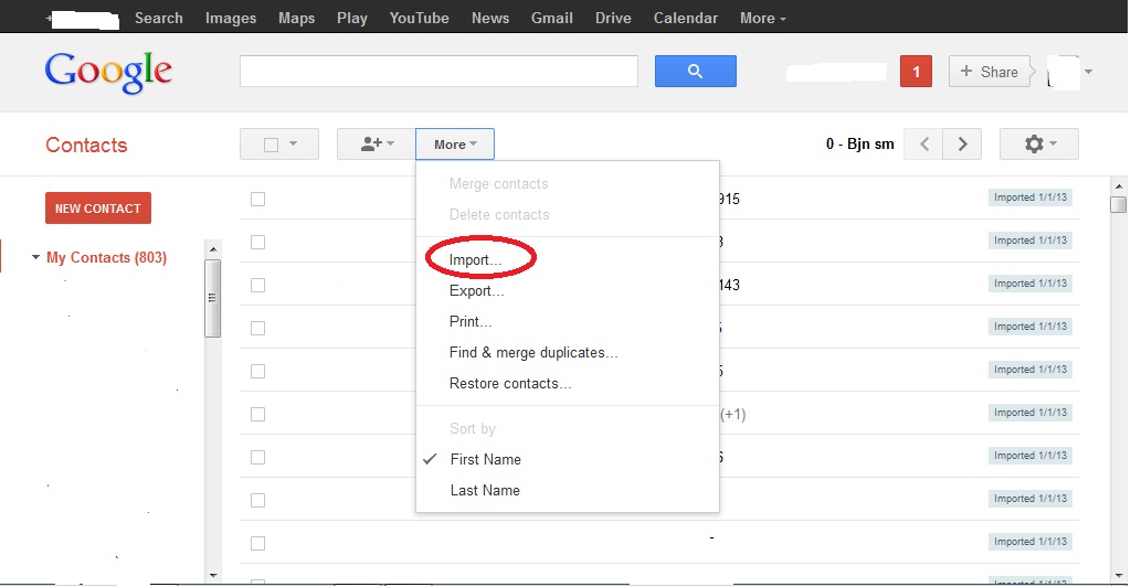 AksinDaily Import Multiple Contact ke Kontak Gmail