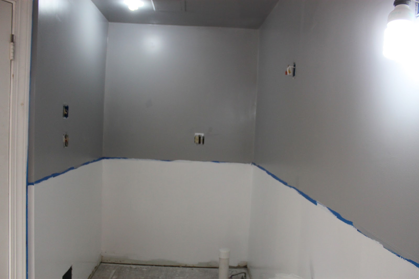 Pat's Addition Renovation Bathroom Paint Progress