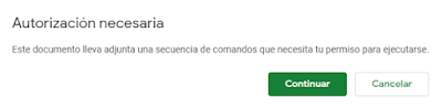 Autorización necesaria Autorización necesaria