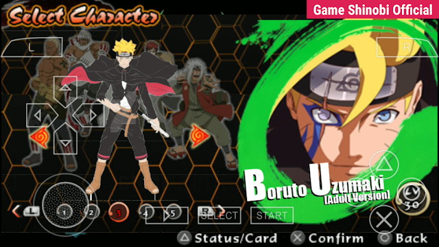 Game Boruto Offline Boruto Naruto Next Generation MOD NSUNI ISO PPSSPP di Android