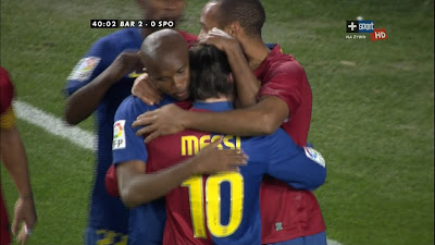 LFP-Week-22 : Barcelona 3 vs 1 Sporting Gijon 08-02-2009 LFP-Week-22 : Barcelona 3 vs 1 Sporting Gijon 08-02-2009