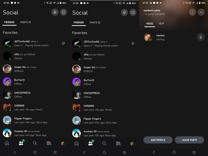Xbox App Windows Party Chat