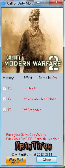 Call Of Duty Modern Warfare 3 Cheats Pc Trainer Download
