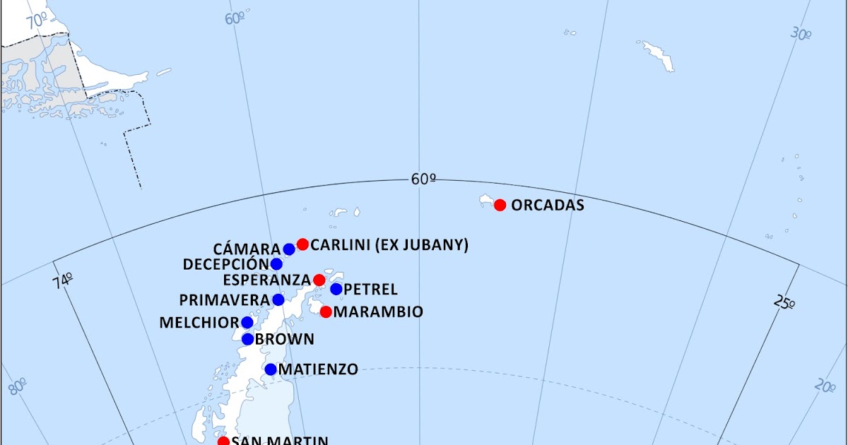 Escritorio de clases Las bases antárticas