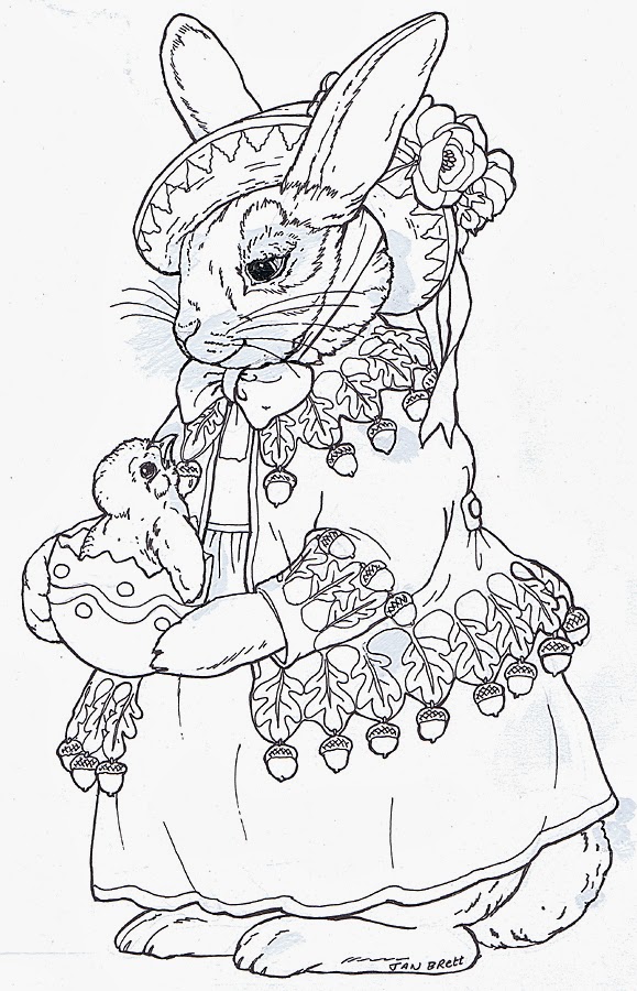 jan brett abc coloring pages free - photo #23
