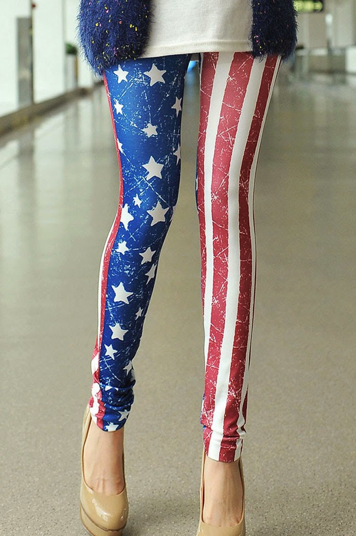 Red, White and Blue Leggings - $25  (No Size)  #LG2399