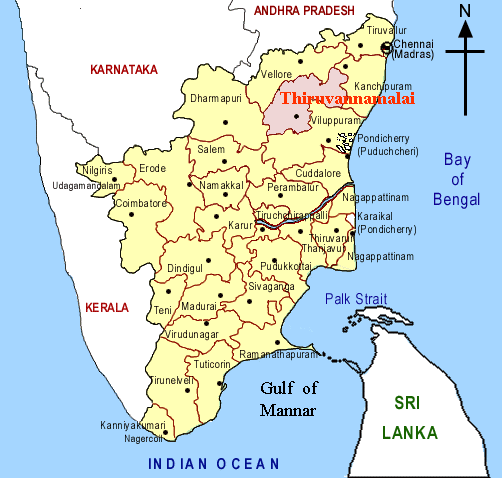 Thiruvannamalai In Tamil Nadu Map Thirukarthigai Deepam, An Exciting Hindu Festival