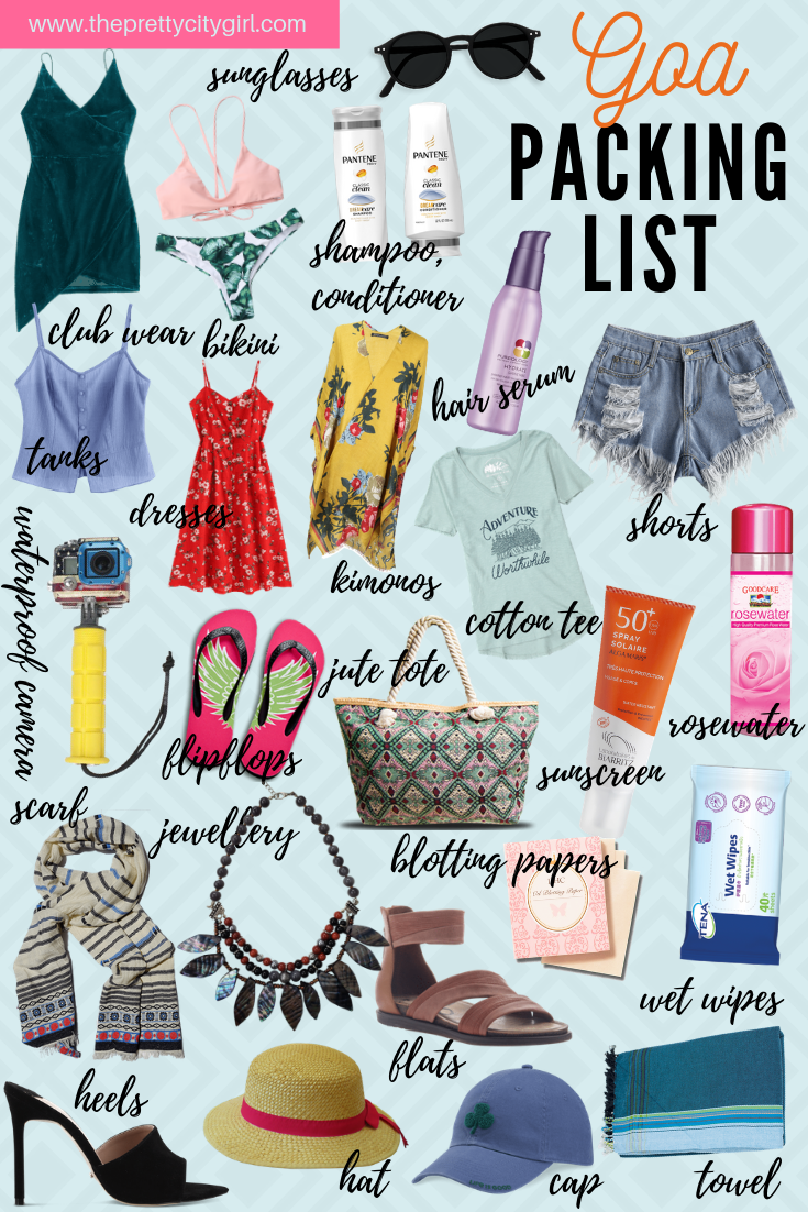 goa trip packing list