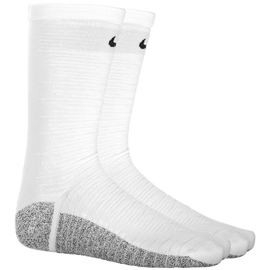 white nike mid calf socks