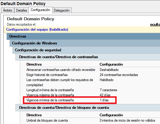 Active Directory: Usuario no puede cambiar password