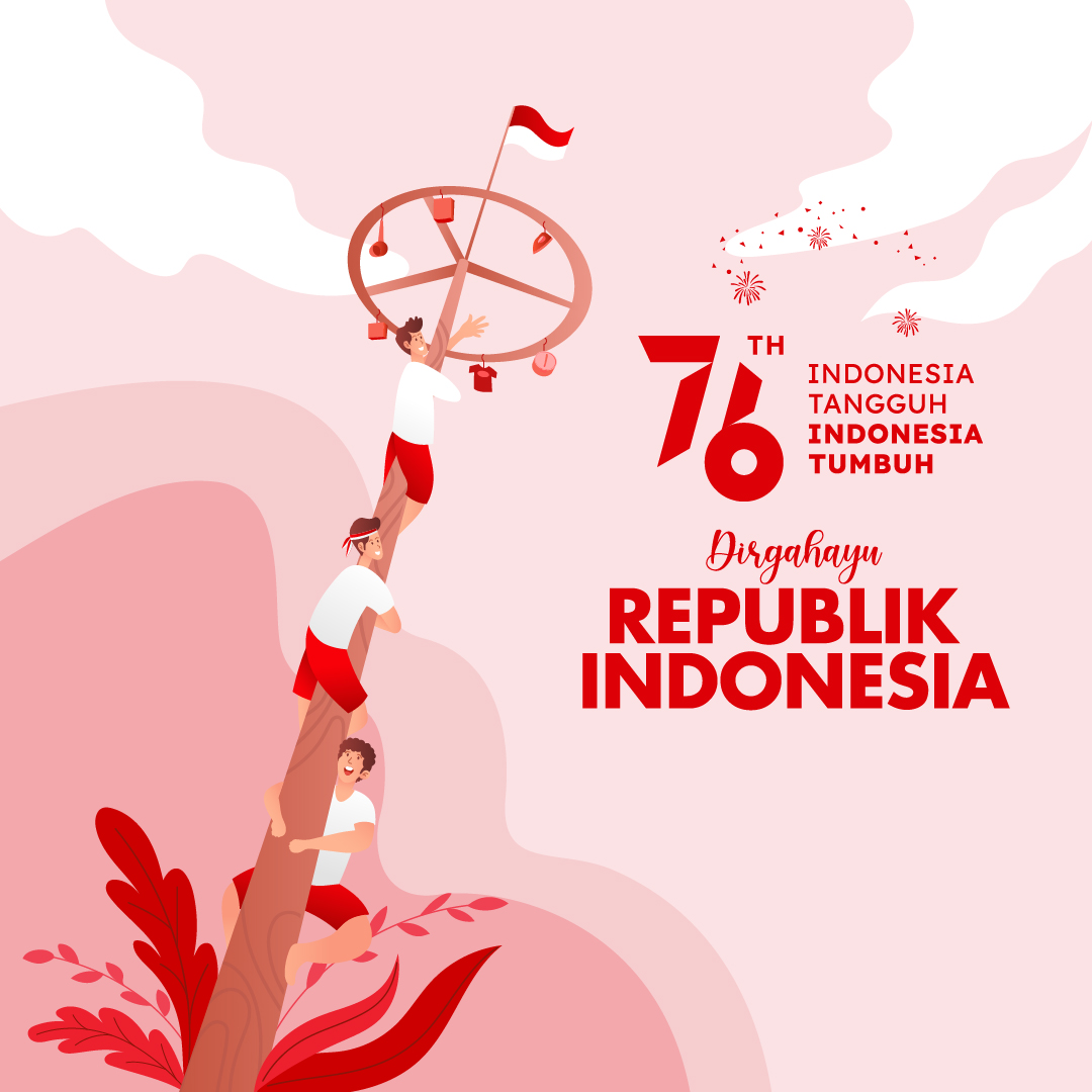 Poster Gambar Ucapan Hut Ri Ke 76 Dirgahayu Republik Indonesia Sketzhbook