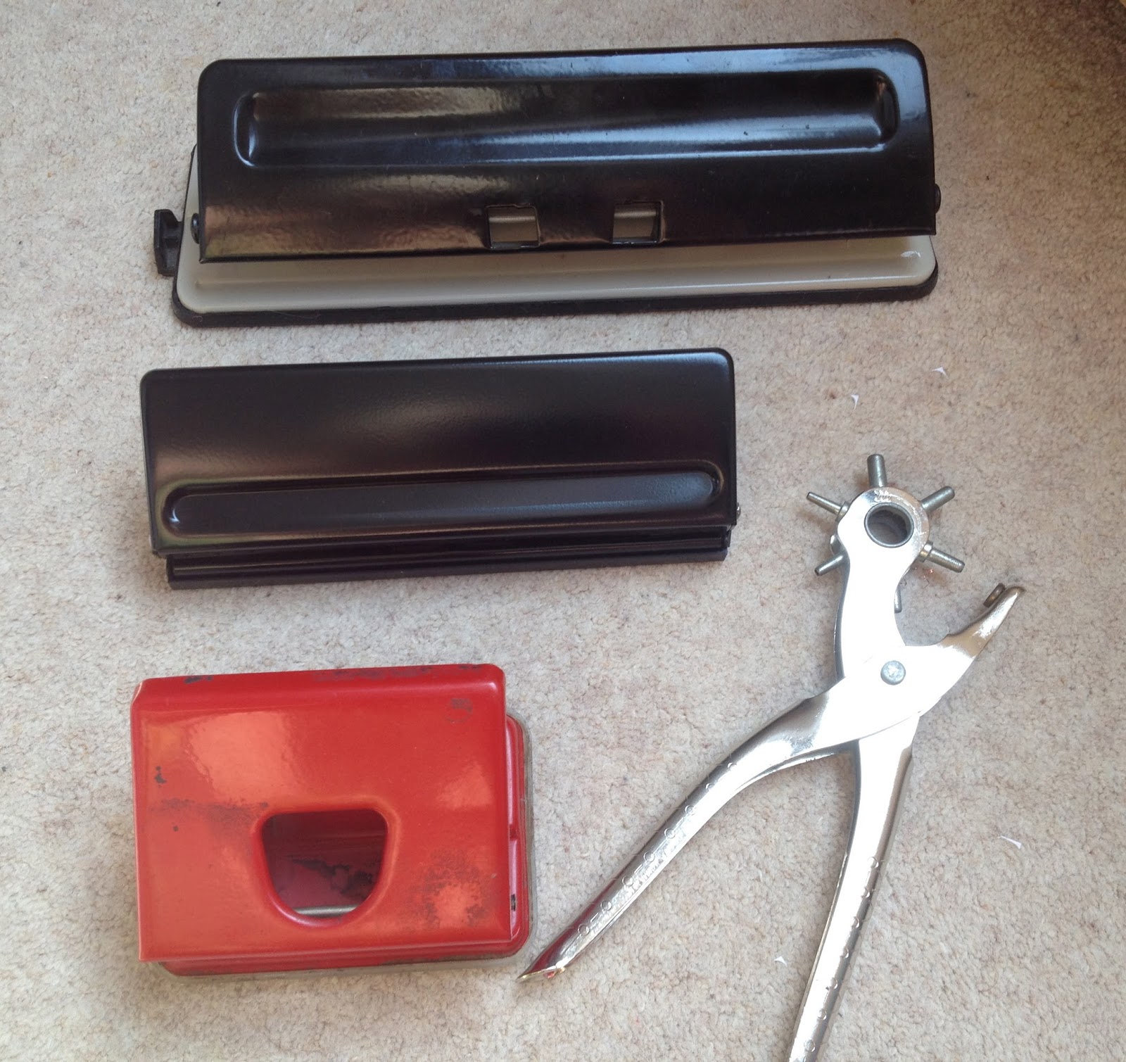 My Filofax Blog Hole punches for my DIY Filofax pages