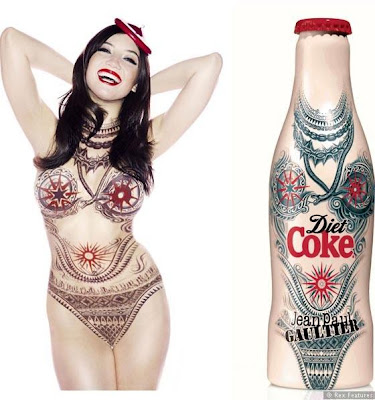 Jean Paul Gaultier Daisy Lowe Diet coke bottle - iloveankara.blogspot.co.uk